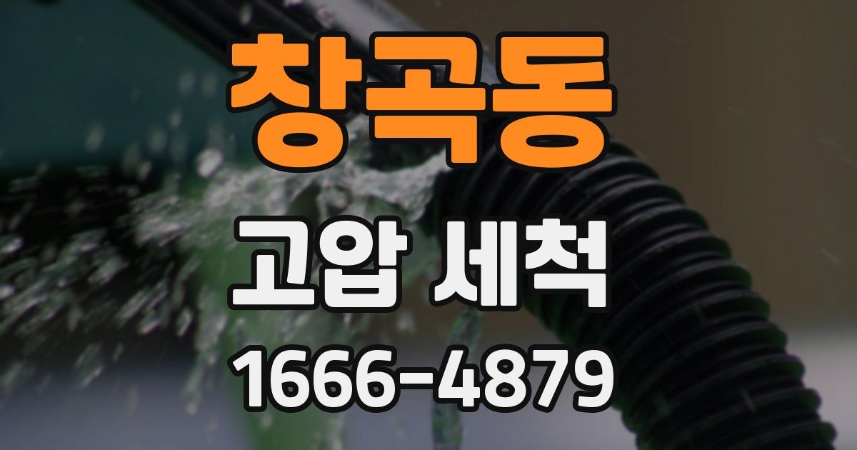 창곡동 고압 세척