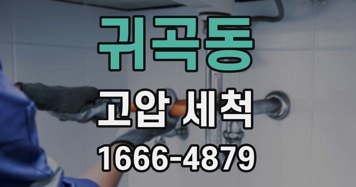 귀곡동 고압 세척