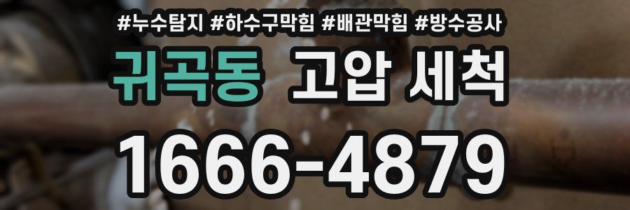 귀곡동 고압 세척