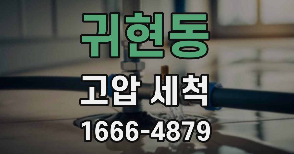 귀현동 고압 세척