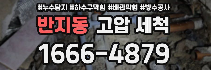 반지동 고압 세척
