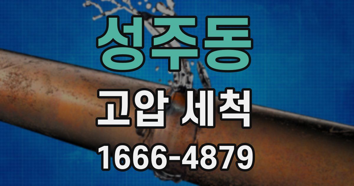 성주동 고압 세척