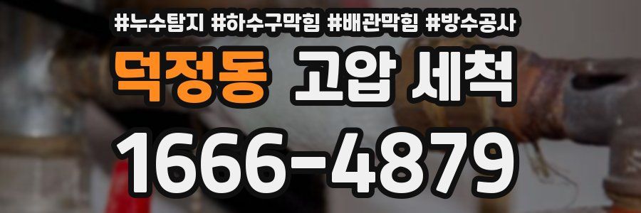 덕정동 고압 세척