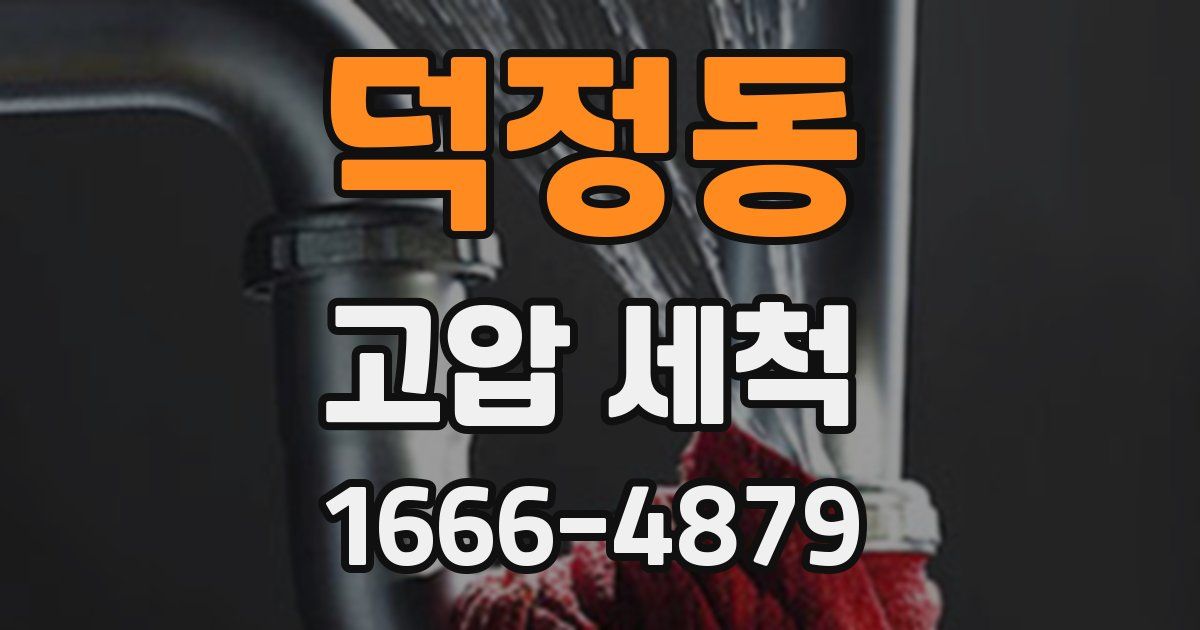덕정동 고압 세척