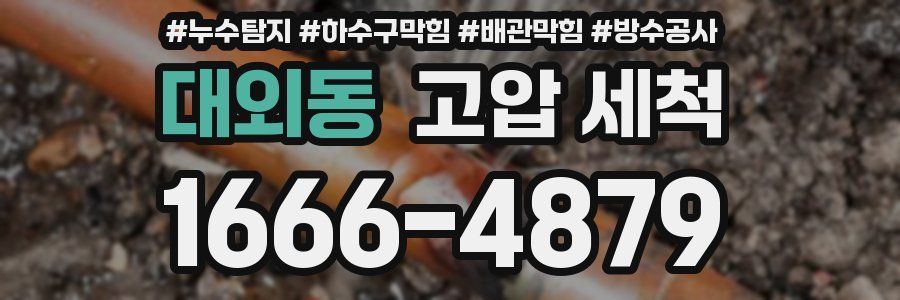 대외동 고압 세척