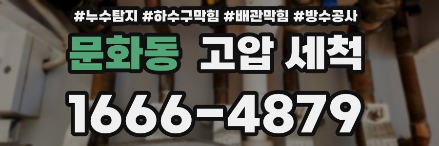 문화동 고압 세척