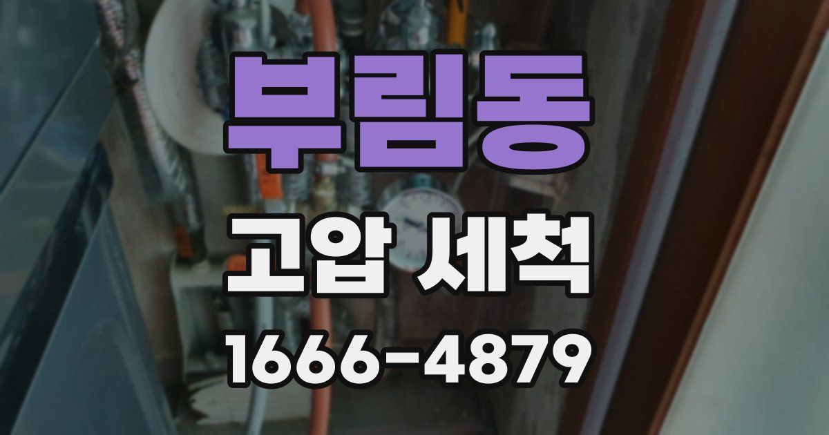 부림동 고압 세척