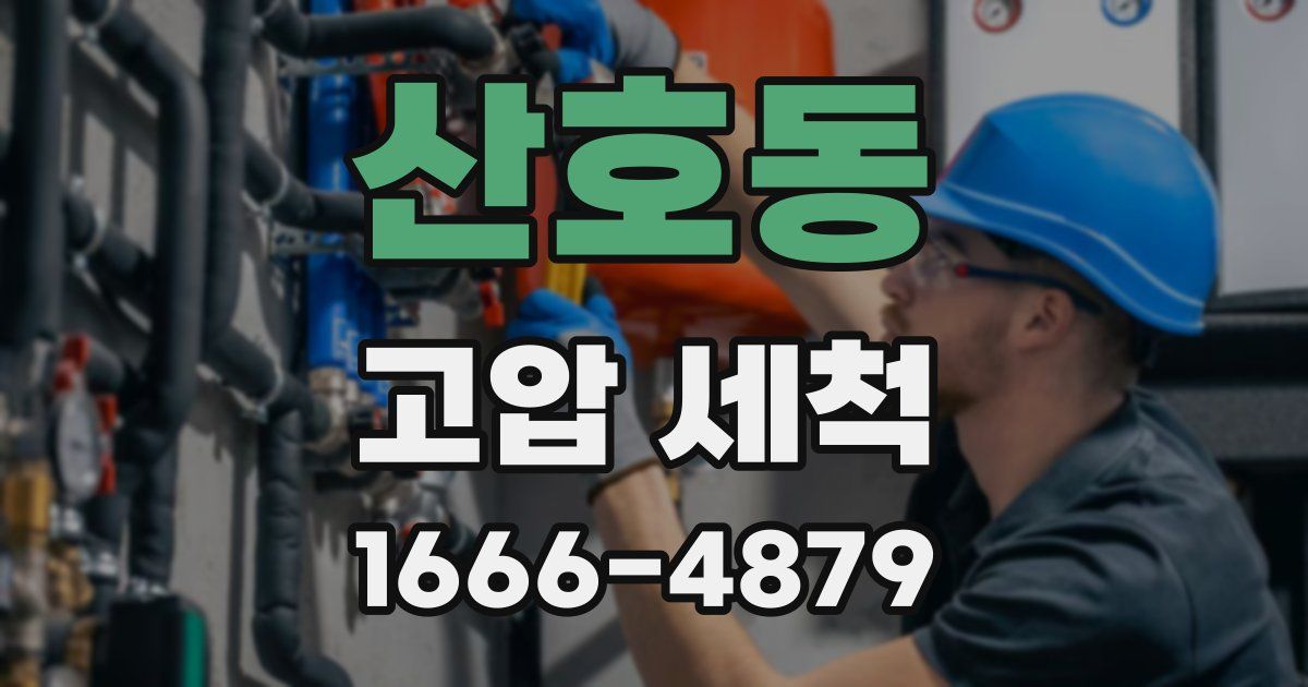 산호동 고압 세척