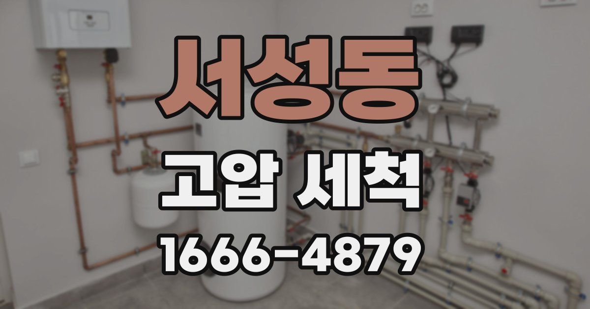 서성동 고압 세척