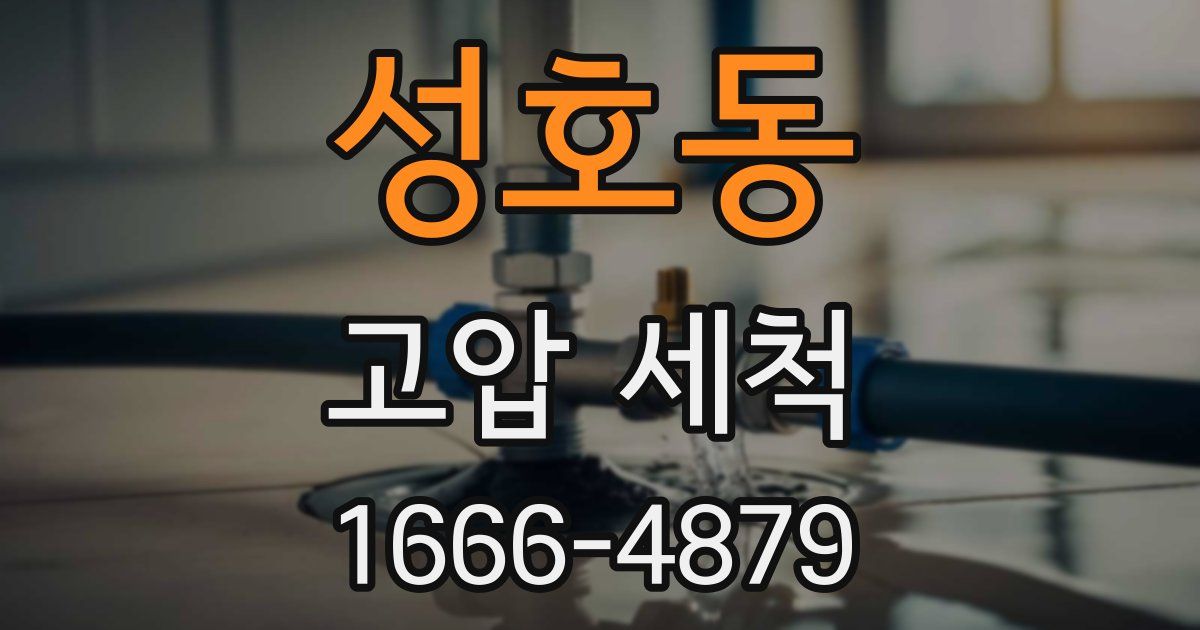 성호동 고압 세척