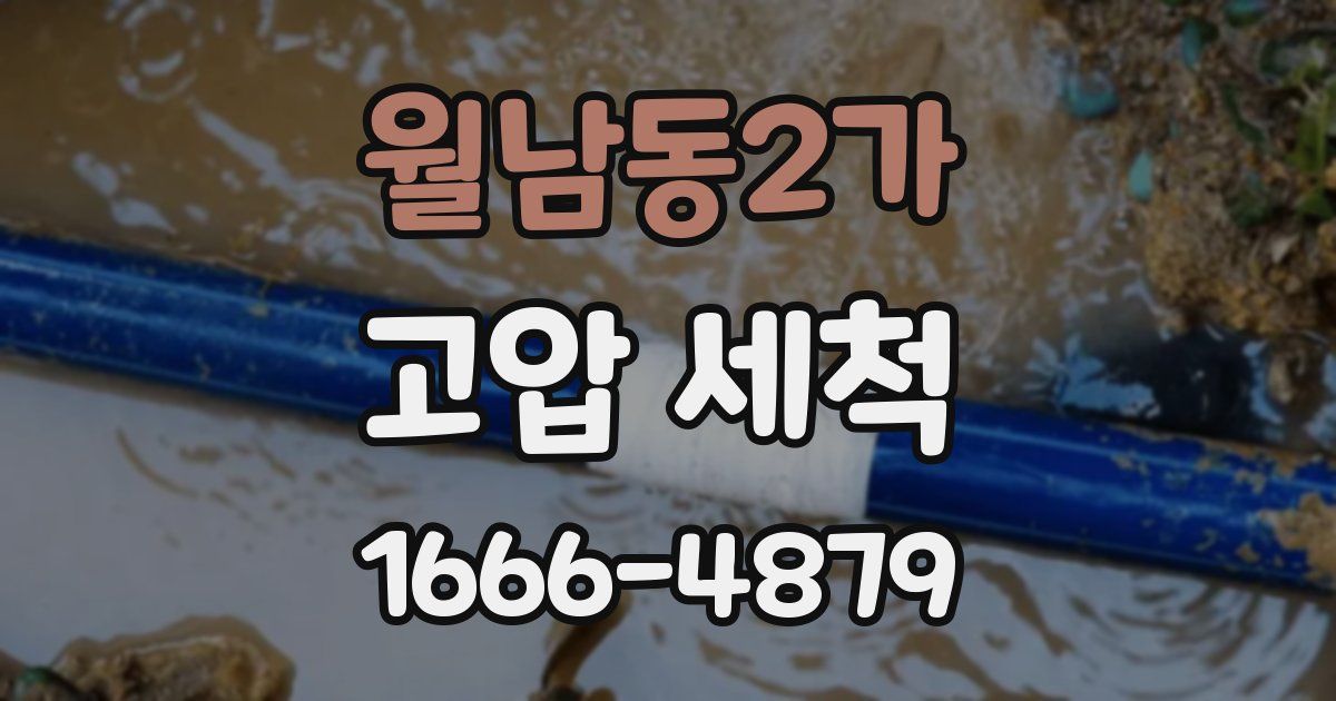 월남동2가 고압 세척