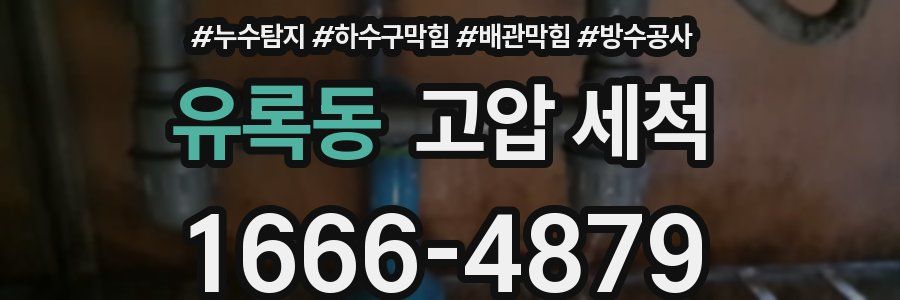 유록동 고압 세척