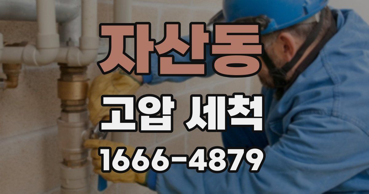 자산동 고압 세척