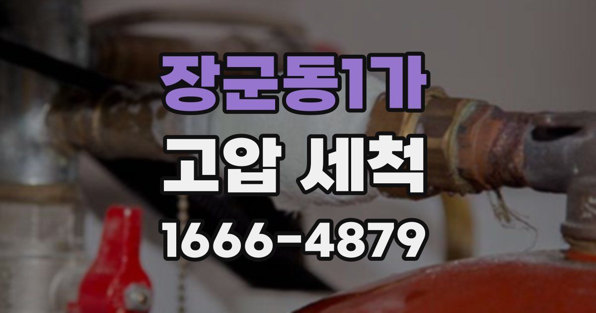 장군동1가 고압 세척