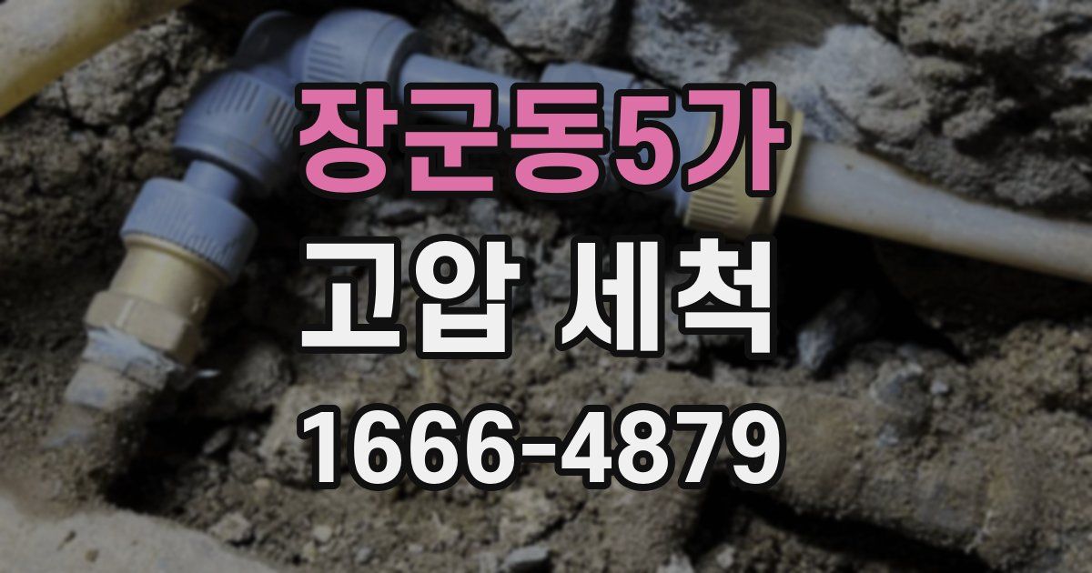 장군동5가 고압 세척