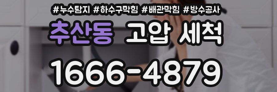 추산동 고압 세척
