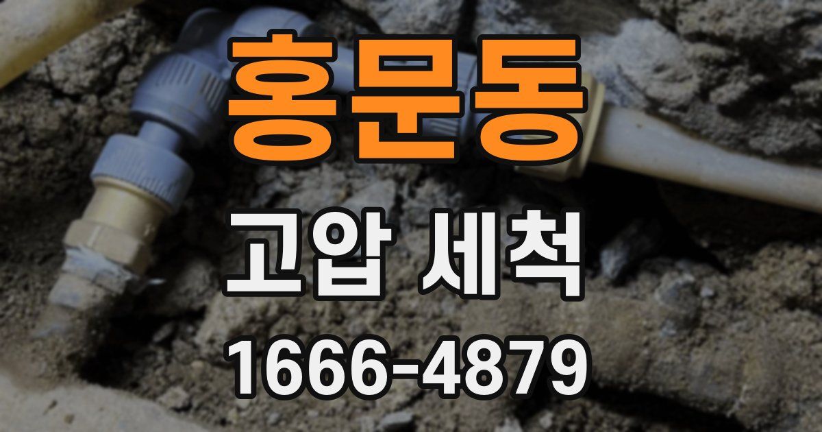 홍문동 고압 세척