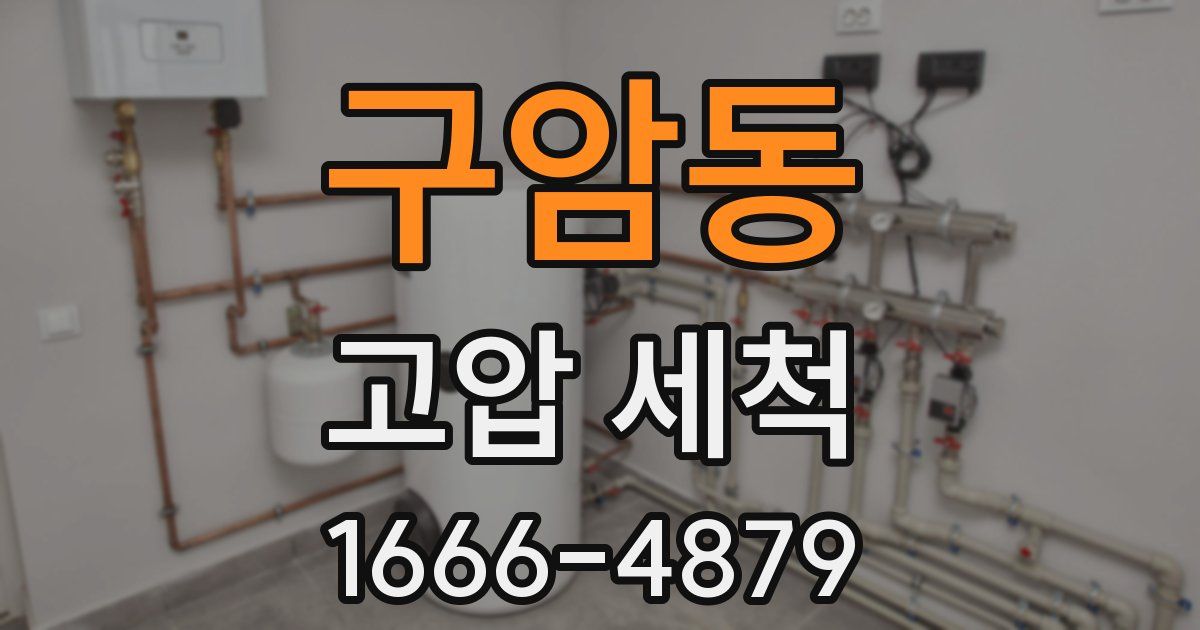구암동 고압 세척