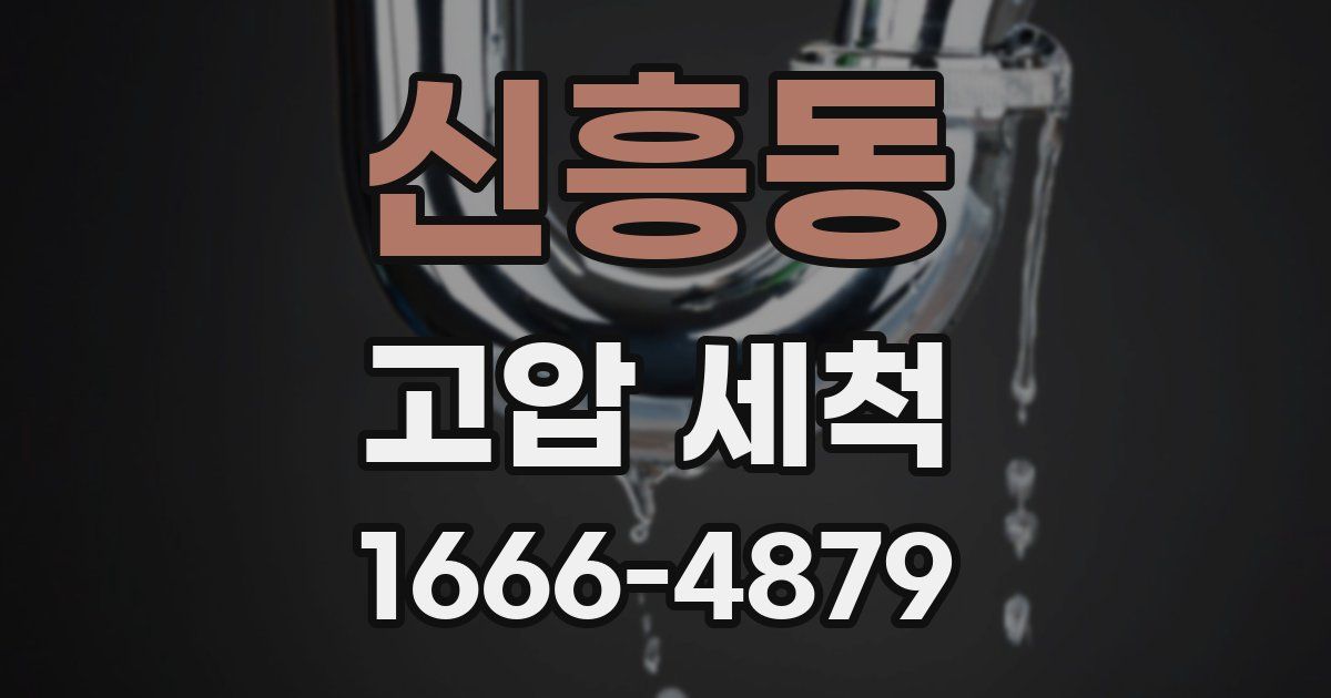 신흥동 고압 세척