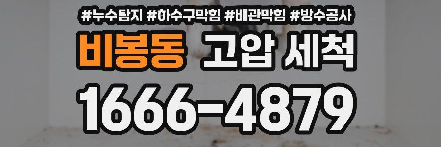 비봉동 고압 세척