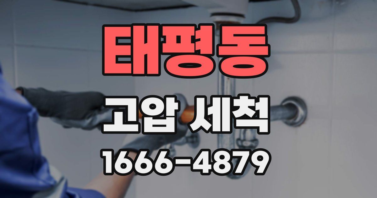 태평동 고압 세척