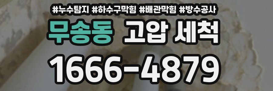 무송동 고압 세척