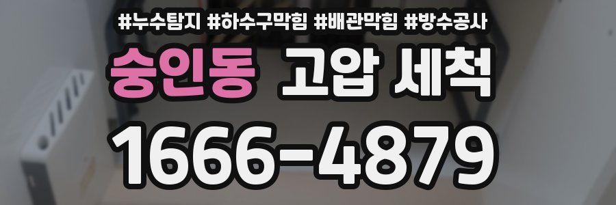 숭인동 고압 세척