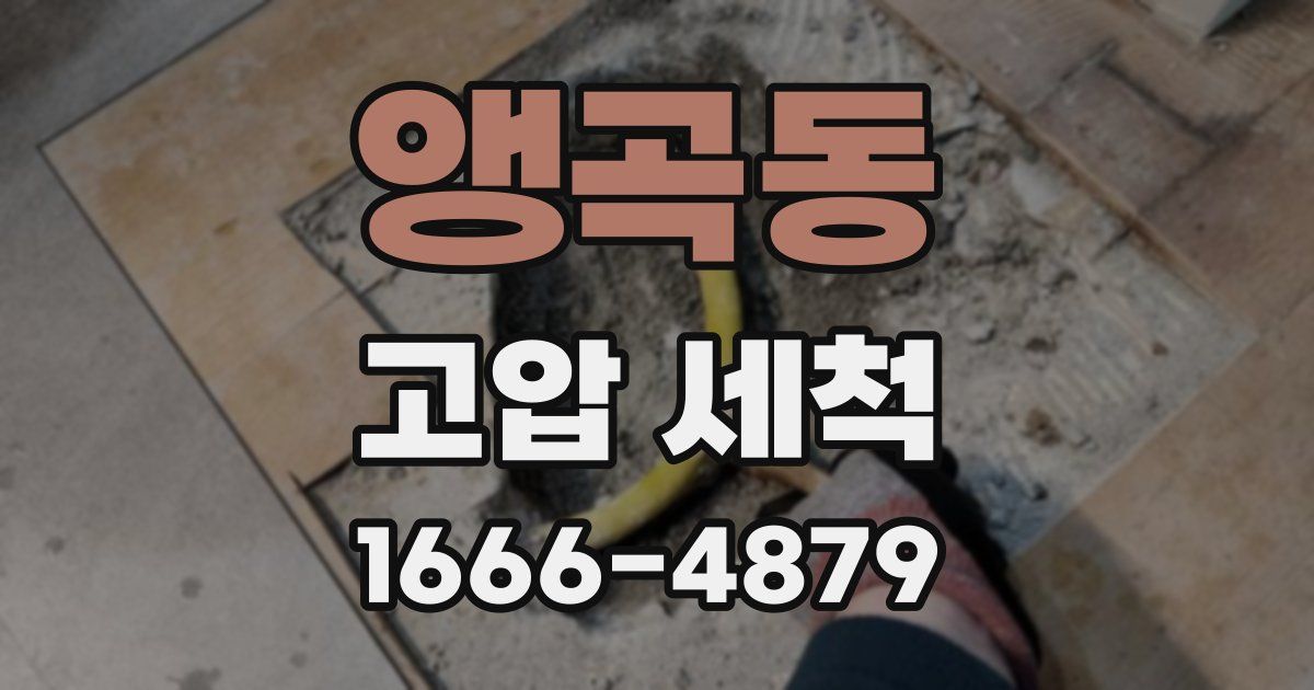 앵곡동 고압 세척