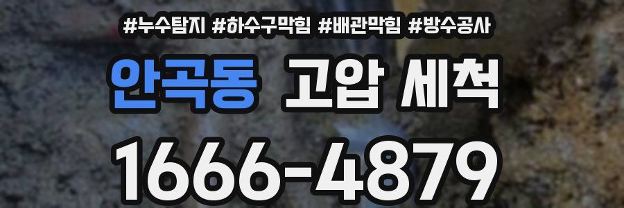 안곡동 고압 세척