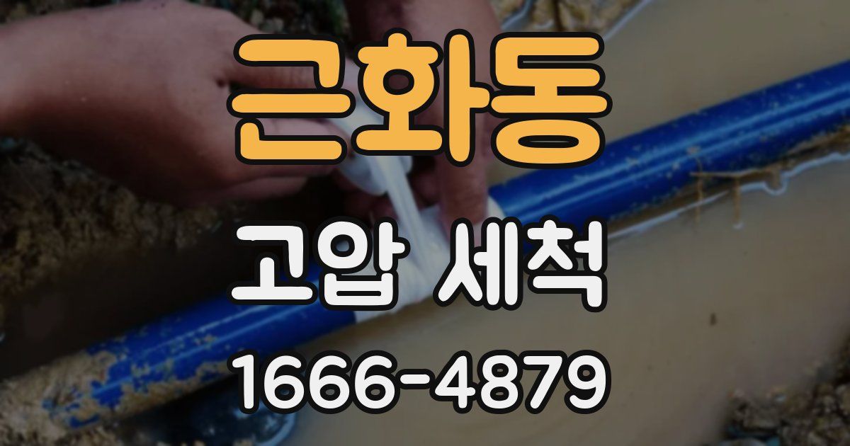 근화동 고압 세척