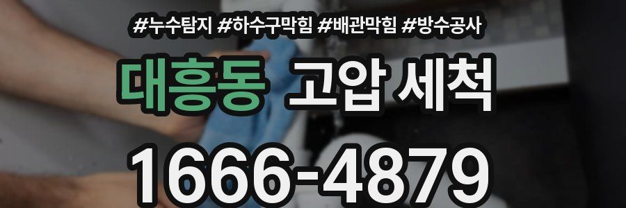 대흥동 고압 세척