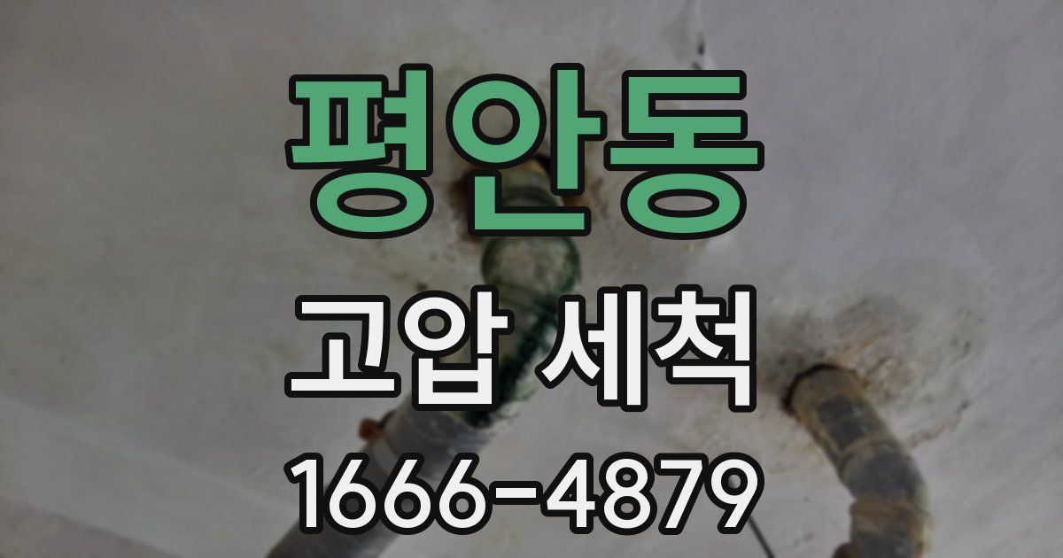 평안동 고압 세척