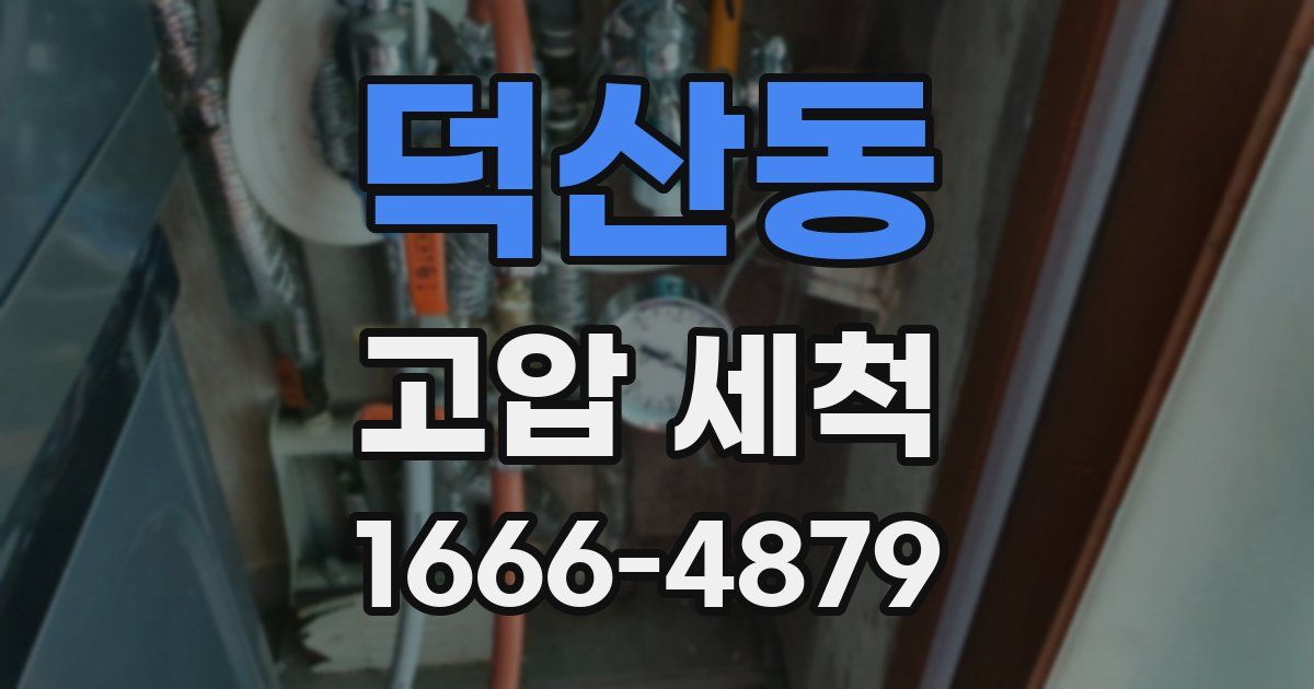 덕산동 고압 세척