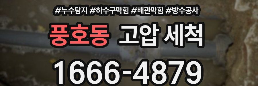 풍호동 고압 세척