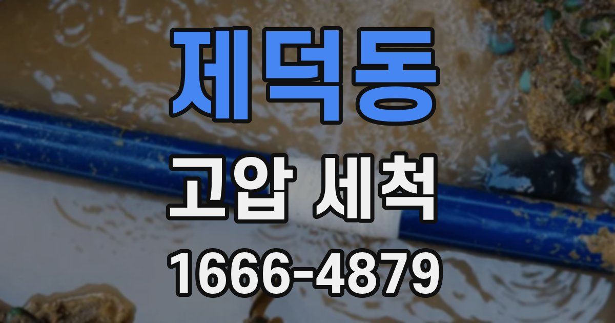 제덕동 고압 세척