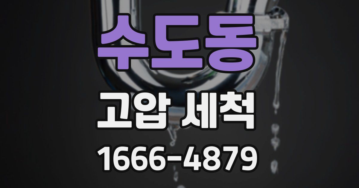 수도동 고압 세척
