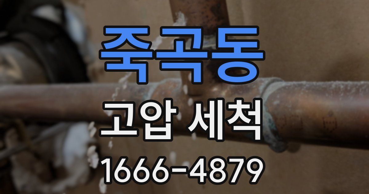 죽곡동 고압 세척
