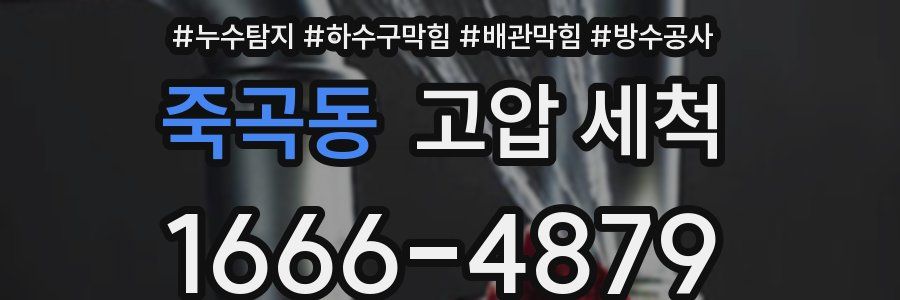 죽곡동 고압 세척