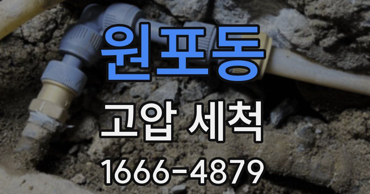 원포동 고압 세척
