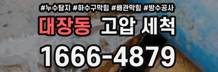 대장동 고압 세척
