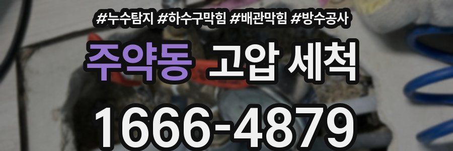 주약동 고압 세척