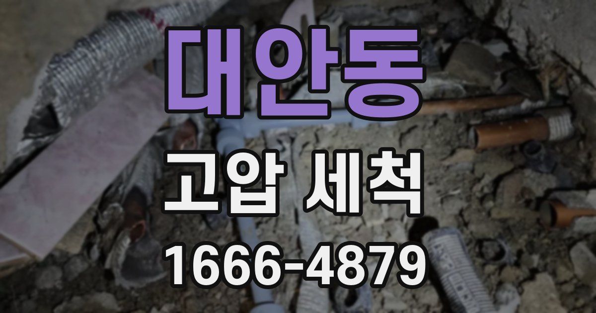 대안동 고압 세척
