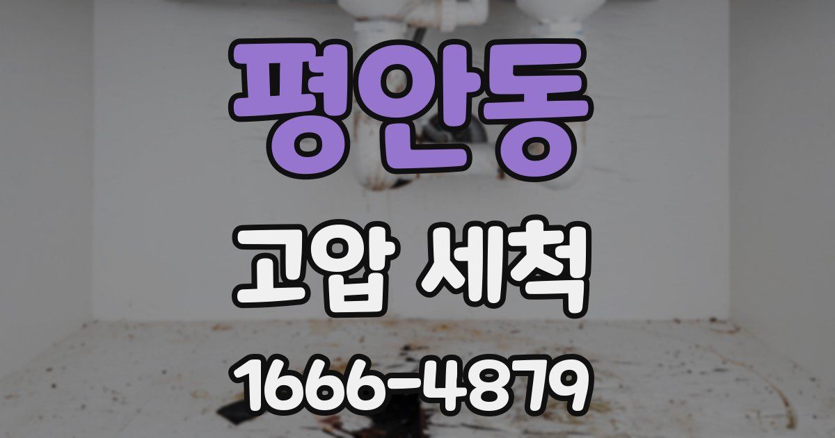 평안동 고압 세척