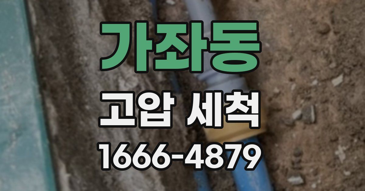 가좌동 고압 세척