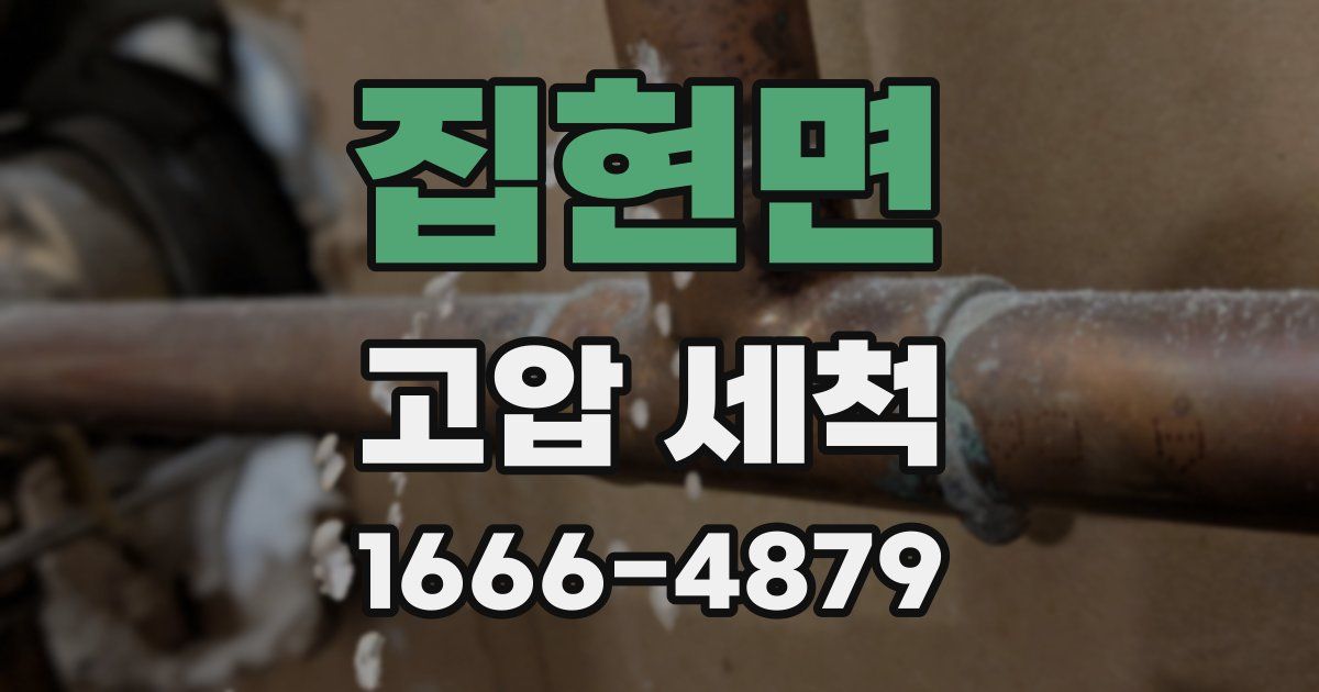 집현면 고압 세척