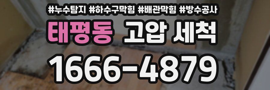 태평동 고압 세척