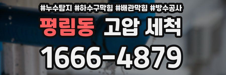 평림동 고압 세척