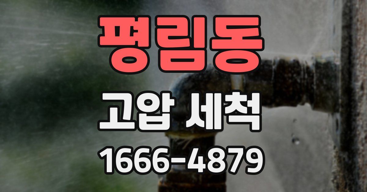 평림동 고압 세척
