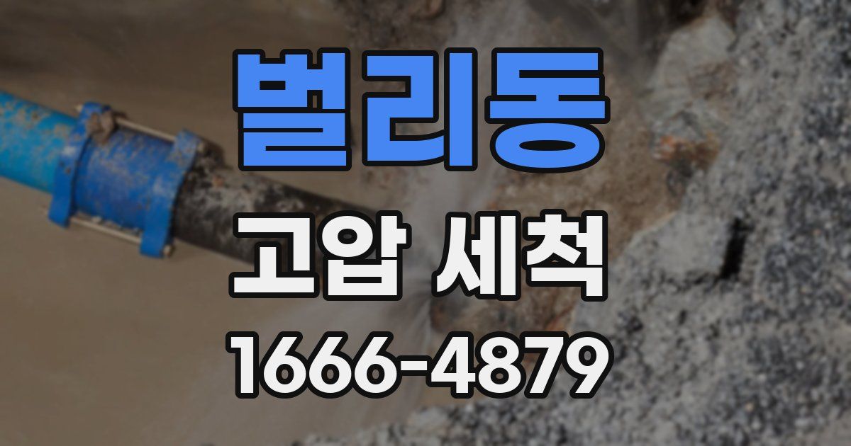 벌리동 고압 세척