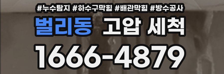 벌리동 고압 세척
